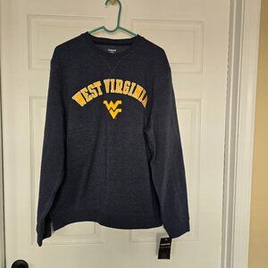 West Virginia‎ Mountaineers Men's Captivating Pullover Sweatshirt Blue Sz L NWT